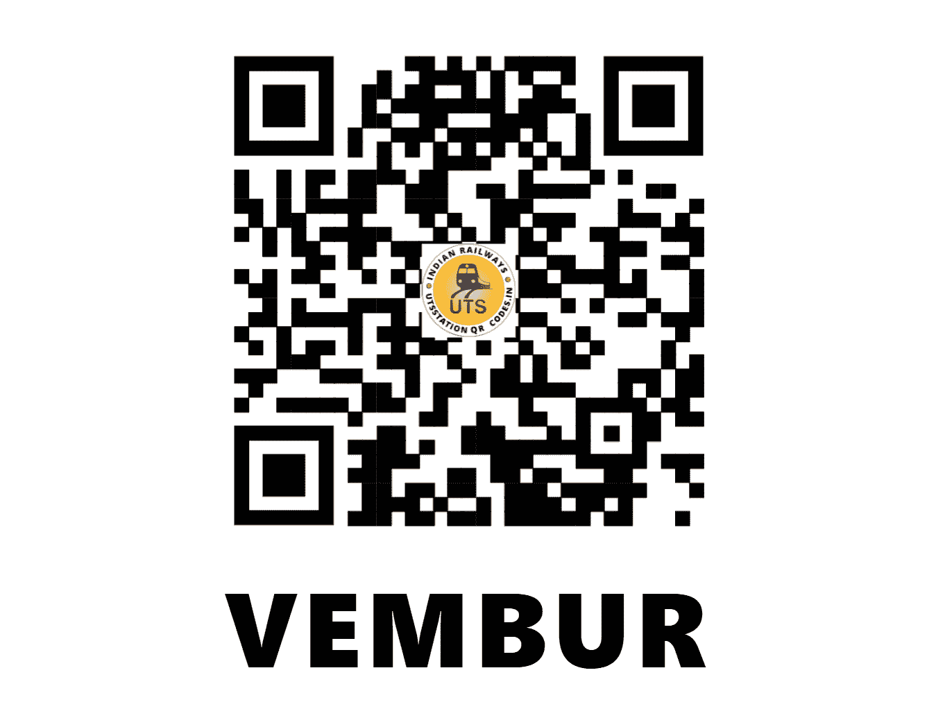 UTS QR Code for VEMBUR - VBU - SR (TAMIL NADU)